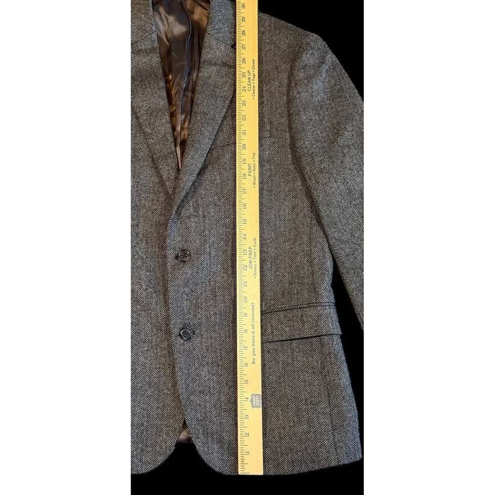 Lauren Ralph Lauren Slim Black Label Wool Men's Herringbone Blazer Jacket 40R